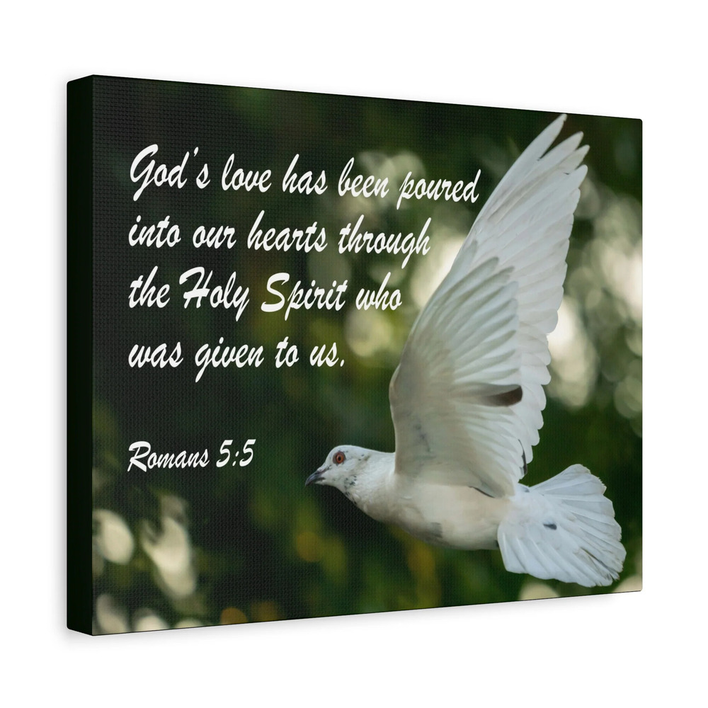 Scripture Canvas God's Love Psalm 103:8 Christian Wall Art Bible Verse Print